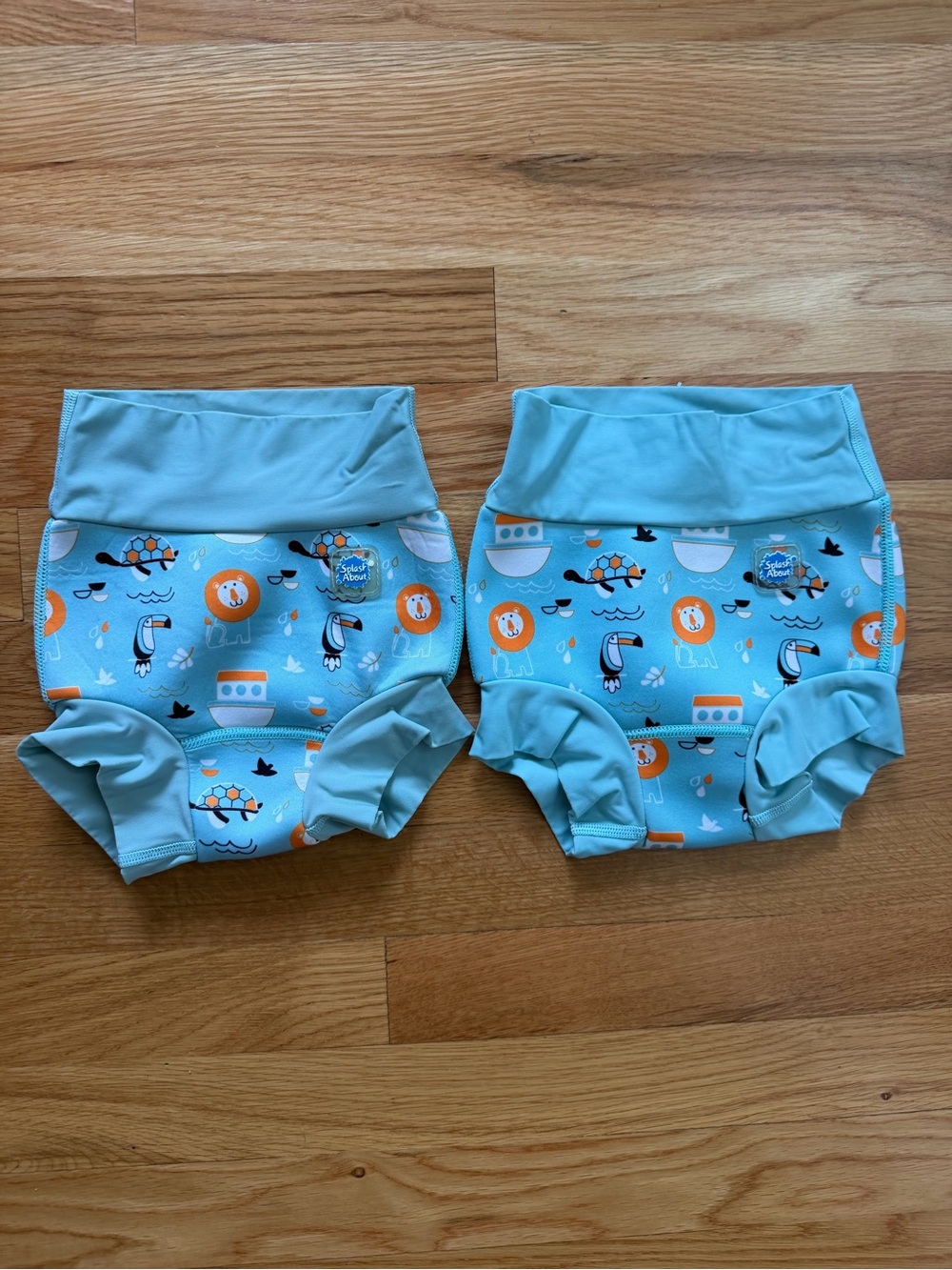 Splash About Noah’s Ark Print Reusable Swim Diaper Cover Set